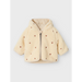 Lil' Atelier Nalo Loose Sherpa Jacket - Sandshell Emb hearts  - Hola BB