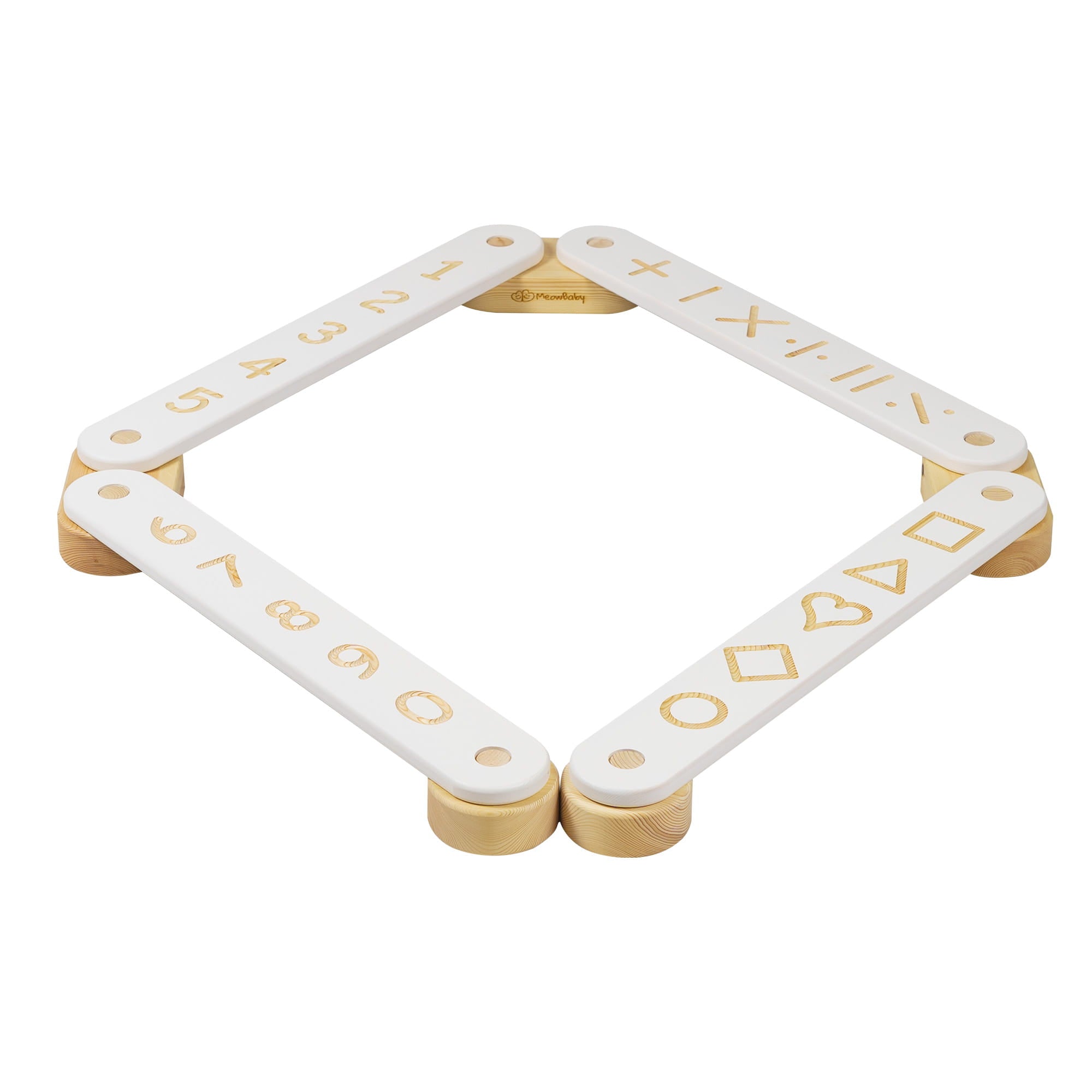 Meow Baby Montessori Wooden Balance Beam  - Hola BB