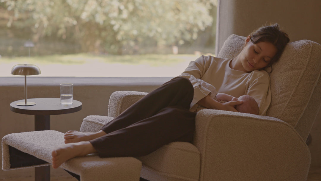 Sillón reclinable giratorio y deslizante - Teddy Taupe