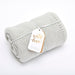 The Little Green Sheep Organic Knitted Baby Blanket  - Hola BB