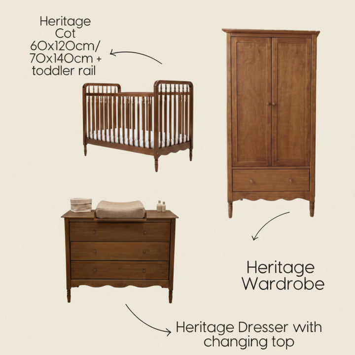 Heritage Valnøddetræ - komplet Rumpakke - mix & match *