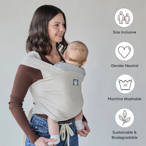 Babywrap i økologisk ribfløjl