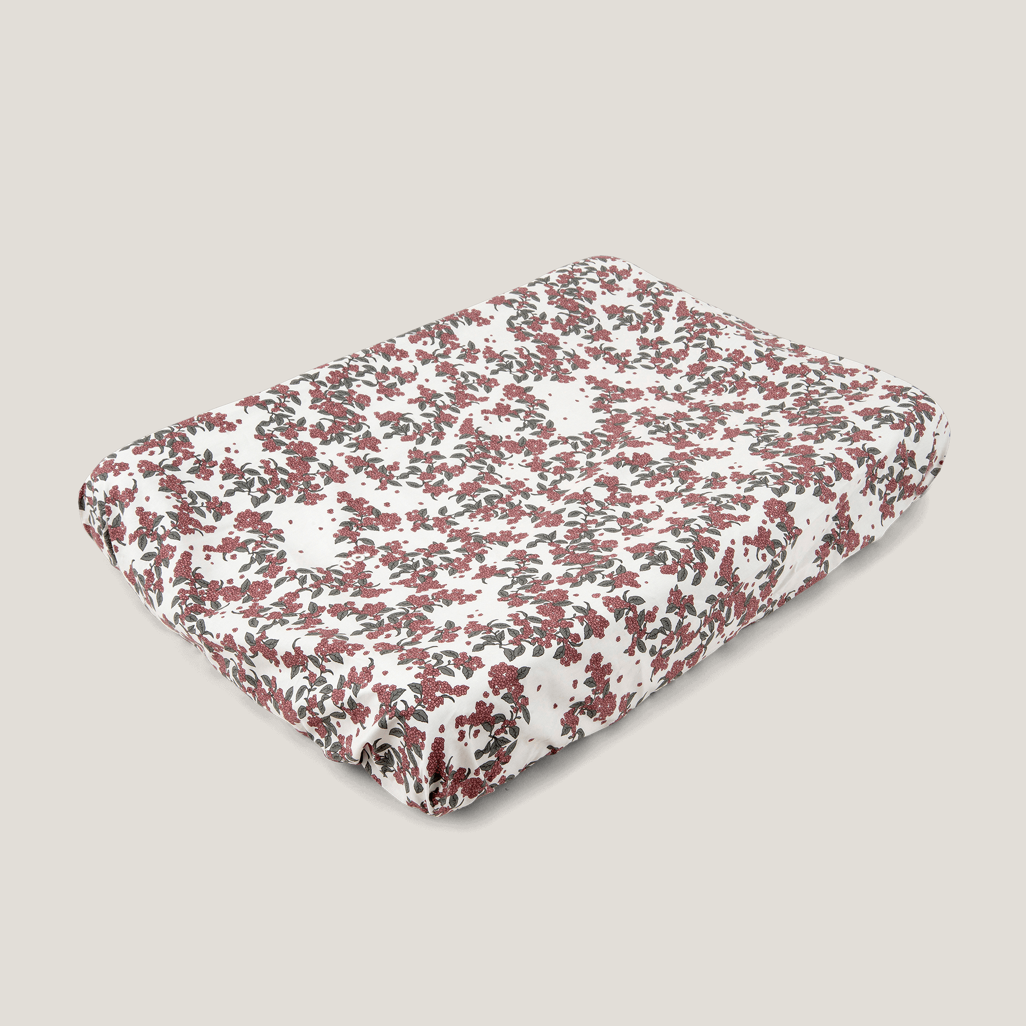 Garbo & Friends Changing mat cover - Percale Cherrie Blossom - Hola BB