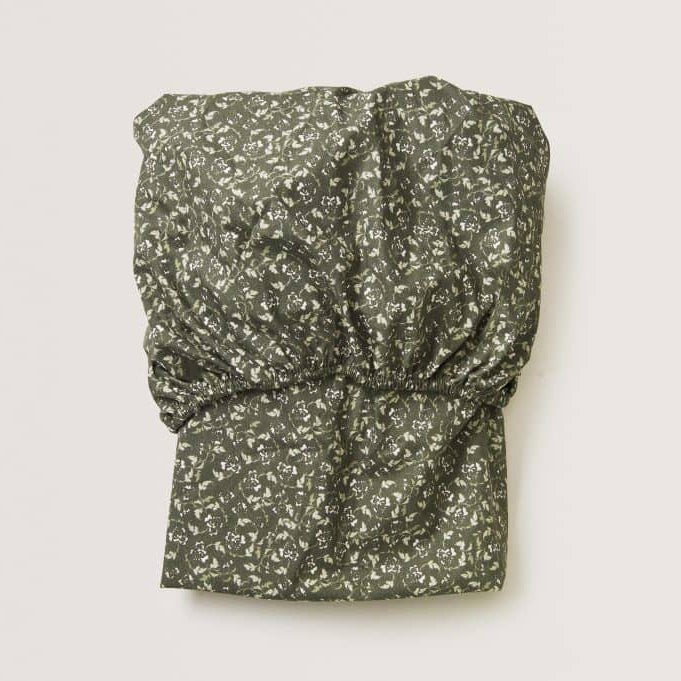 Garbo & Friends Fitted Sheet - Floral Moss  - Hola BB