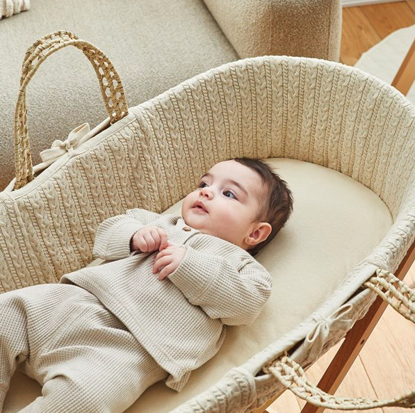 Ekologiskt linnelakan för Moseskorg - Natural Edit