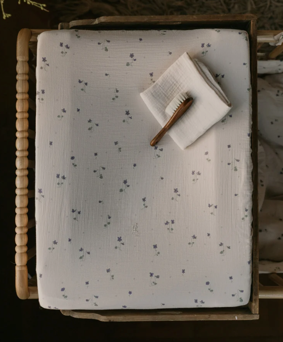 Changing mat cover - Muslin
