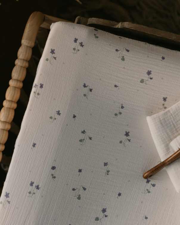 Changing mat cover - Muslin