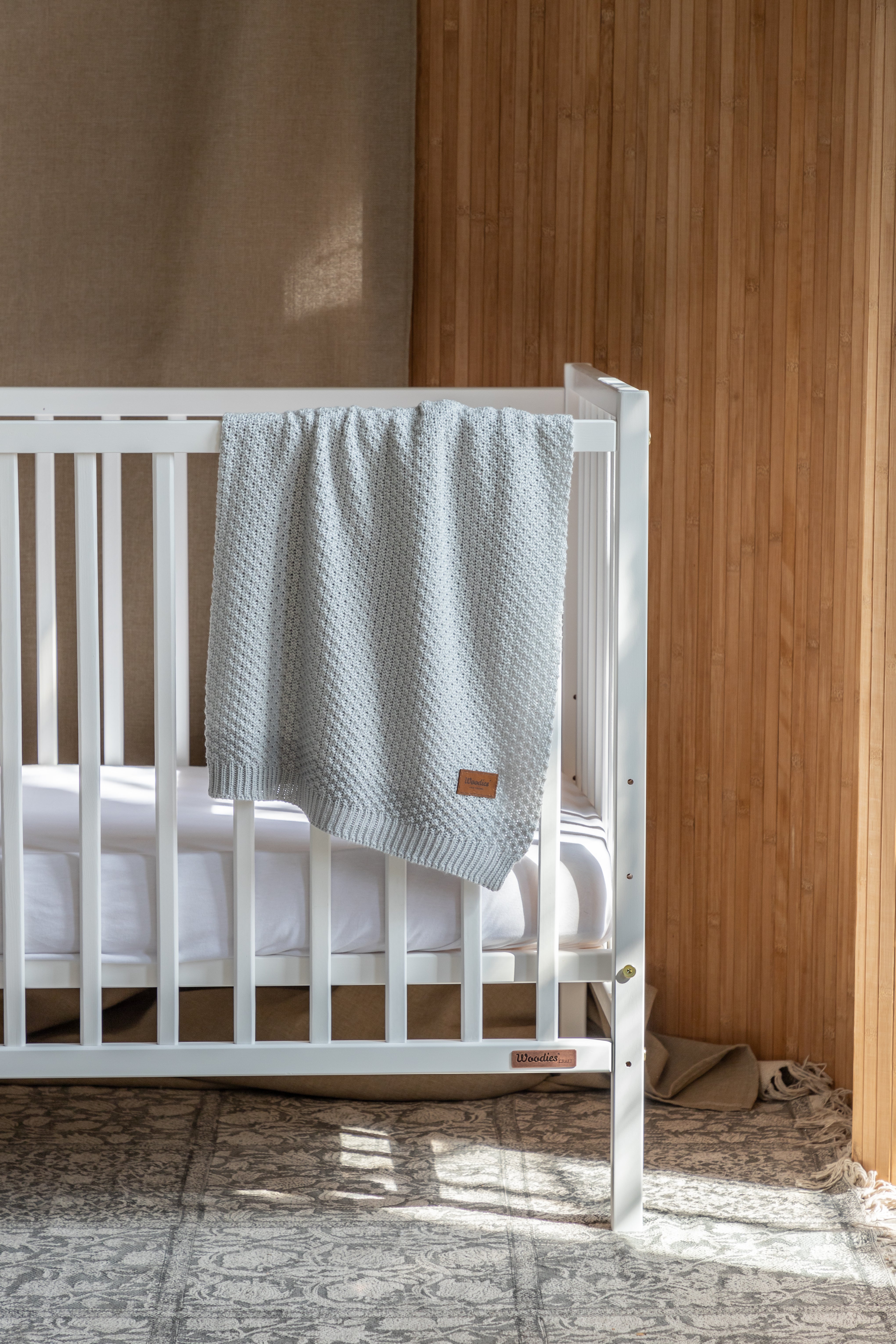 Woodies Stardust Cot - White  - Hola BB