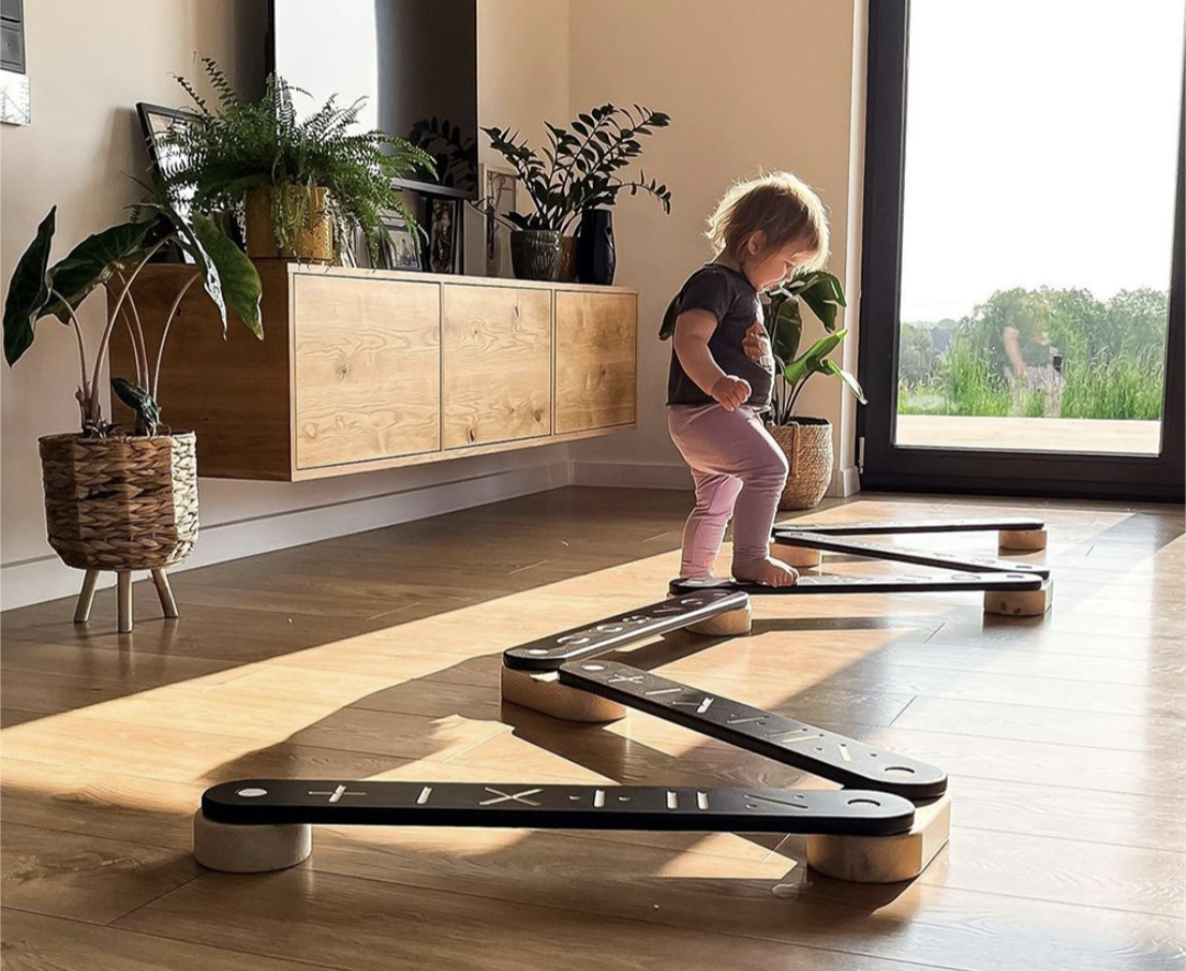 Montessori houten evenwichtsbalk