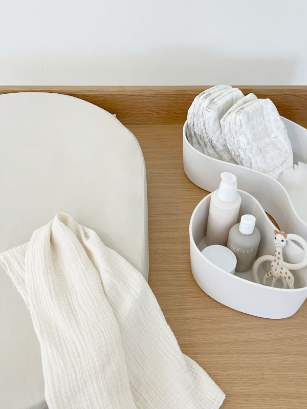 Овальная пеленальная подушка - каменный