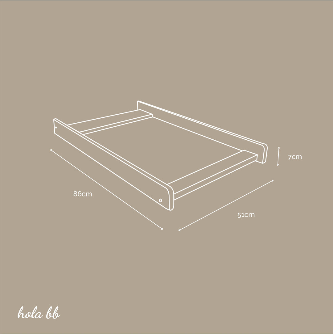Woodies Cot Top Changing table - Vintage  - Hola BB