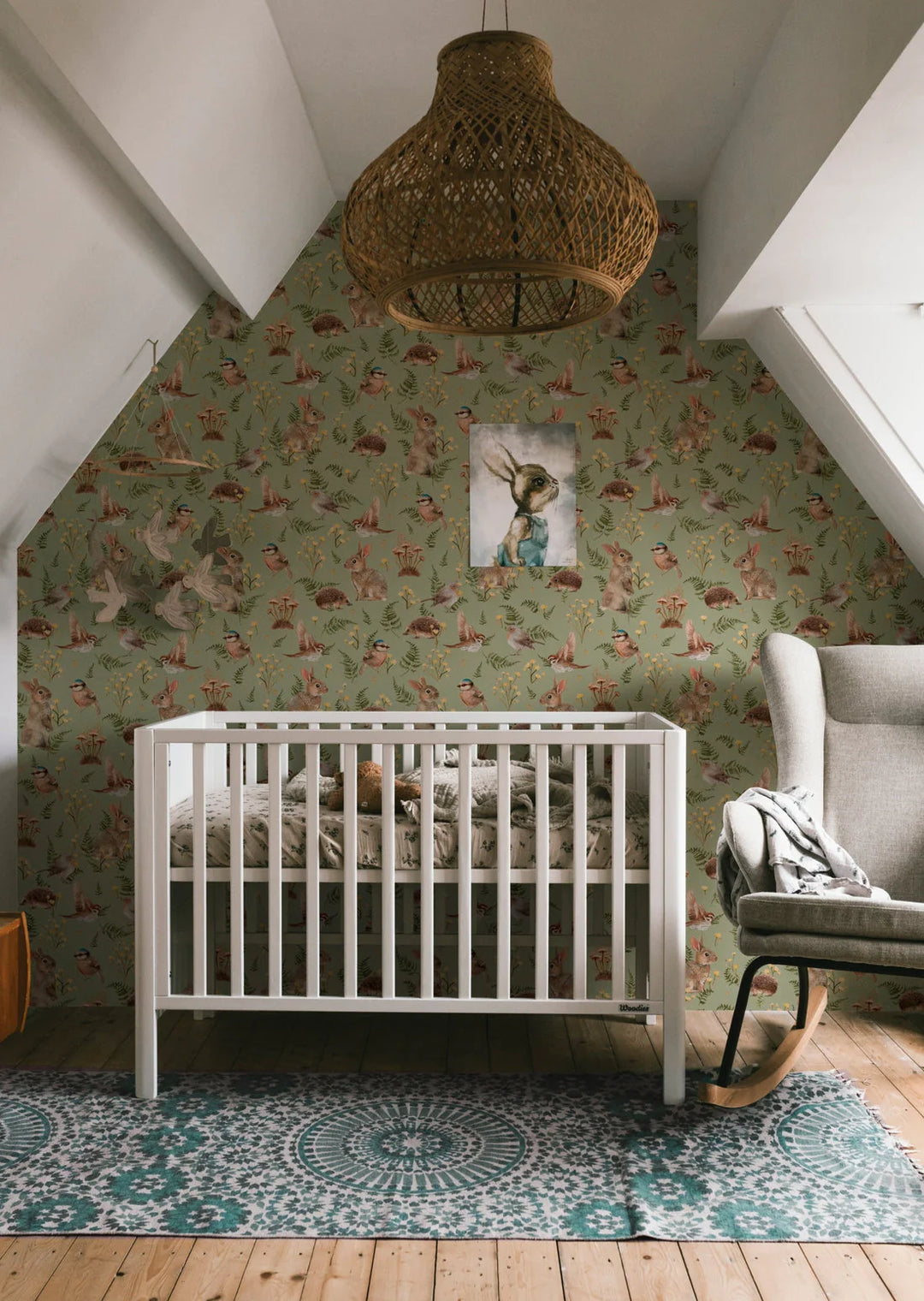 Summer Gray Birds & Bunnies Wallpaper - Hola BB