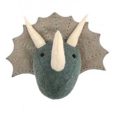 Fiona Walker Triceratops Head - Blue/Grey - Mini  - Hola BB
