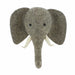 Fiona Walker Elephant Head with Trunk Up - Semi  - Hola BB