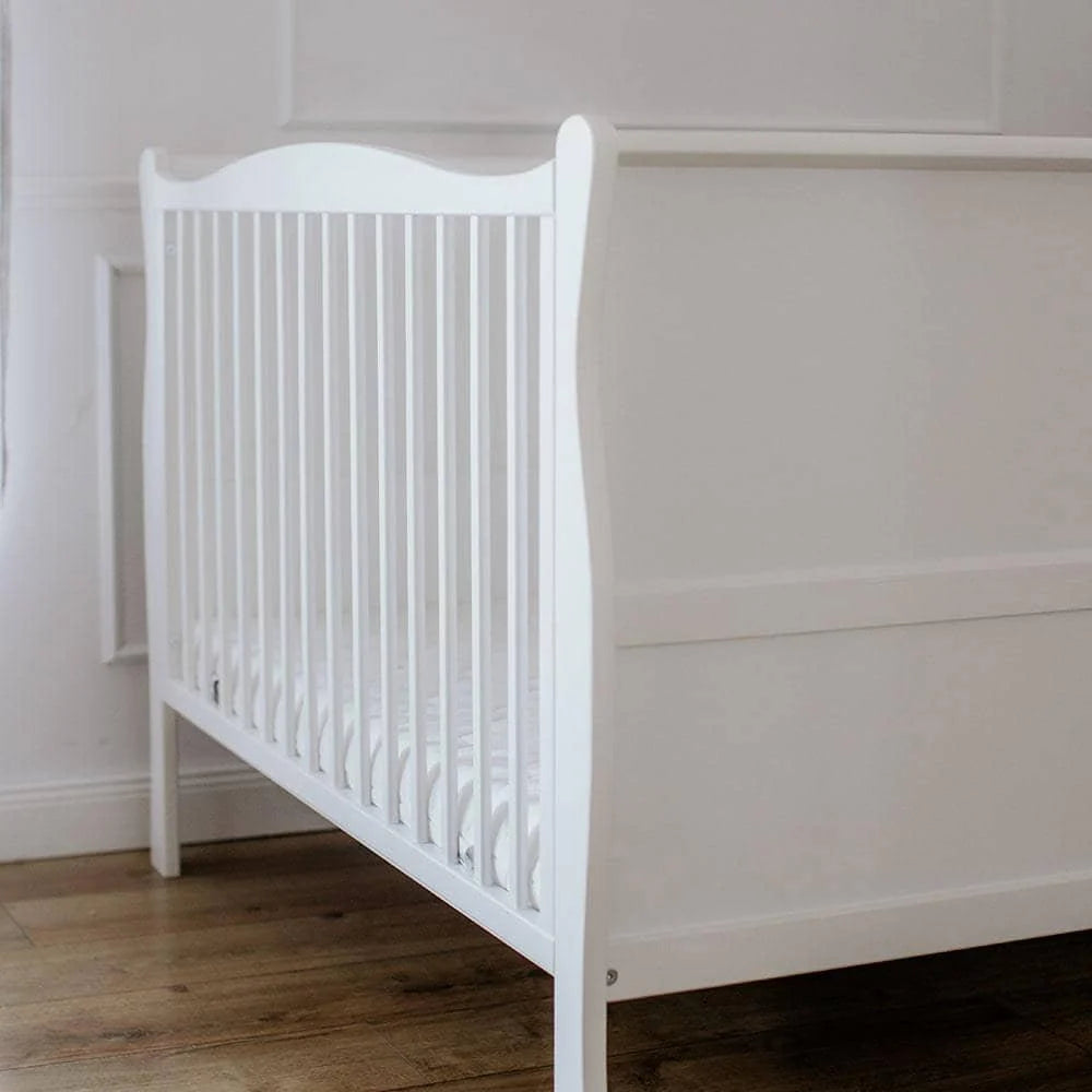 Woodies **Bundle offer** Noble White 2 in 1 Cot Bed + Mattress + Toddler Rails  - Hola BB