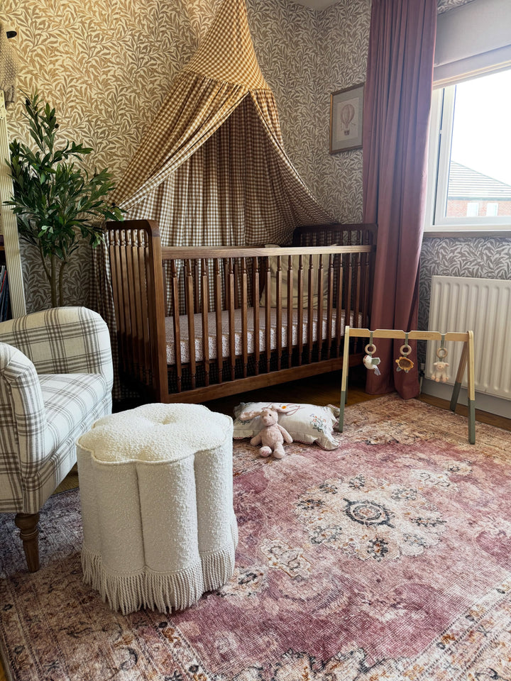 Heritage Vintage Ledikant met Peuterhekje - Walnoot