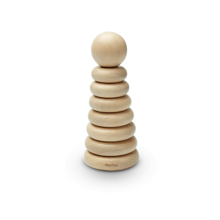 Plantoys ZZZ* Stacking Ring - Natural  - Hola BB