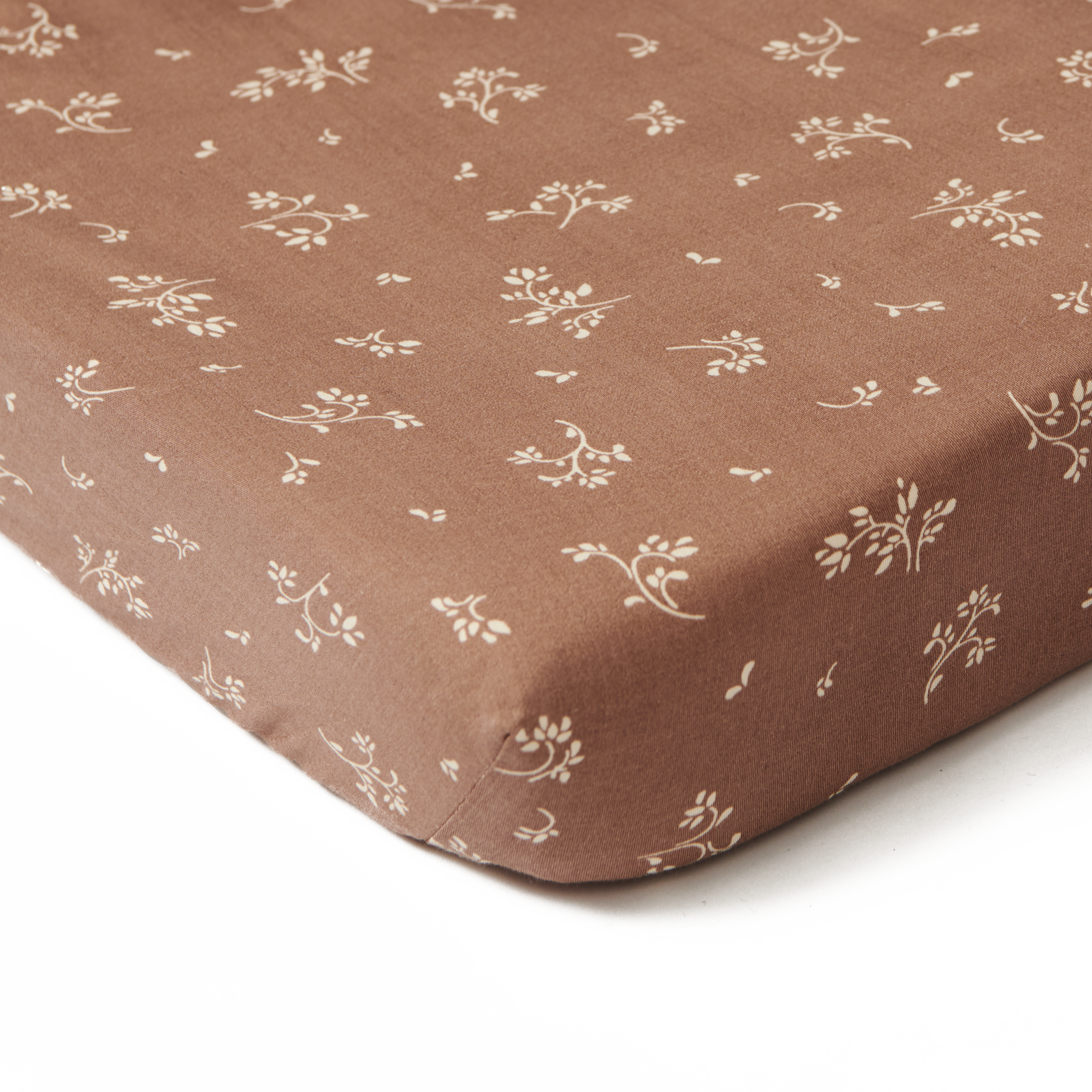 That's Mine Cot & Cot bed sheet - Secret garden Cocoa  - Hola BB