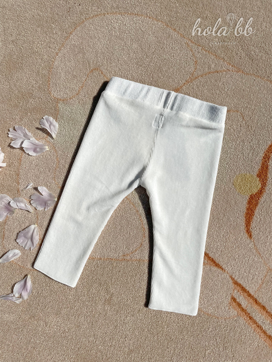 Nanami Rib Velvet trousers - Off-white  - Hola BB
