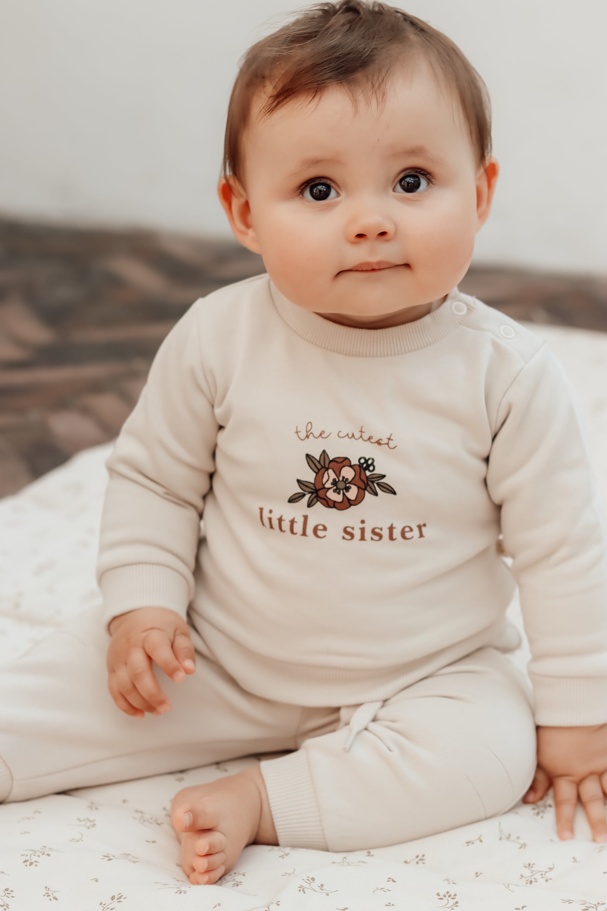 That's Mine Kellie Sweatshirt – Little Sister Oatmeal  - Hola BB