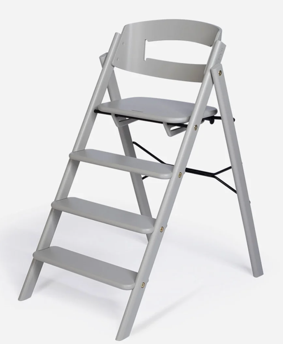 KAOS Klapp high chair Grey - Beech  - Hola BB