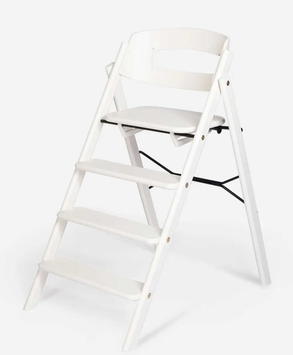 KAOS Klapp high chair + Junior set White Beech chair / Klapp Wall Hook - Beech Natural - Hola BB