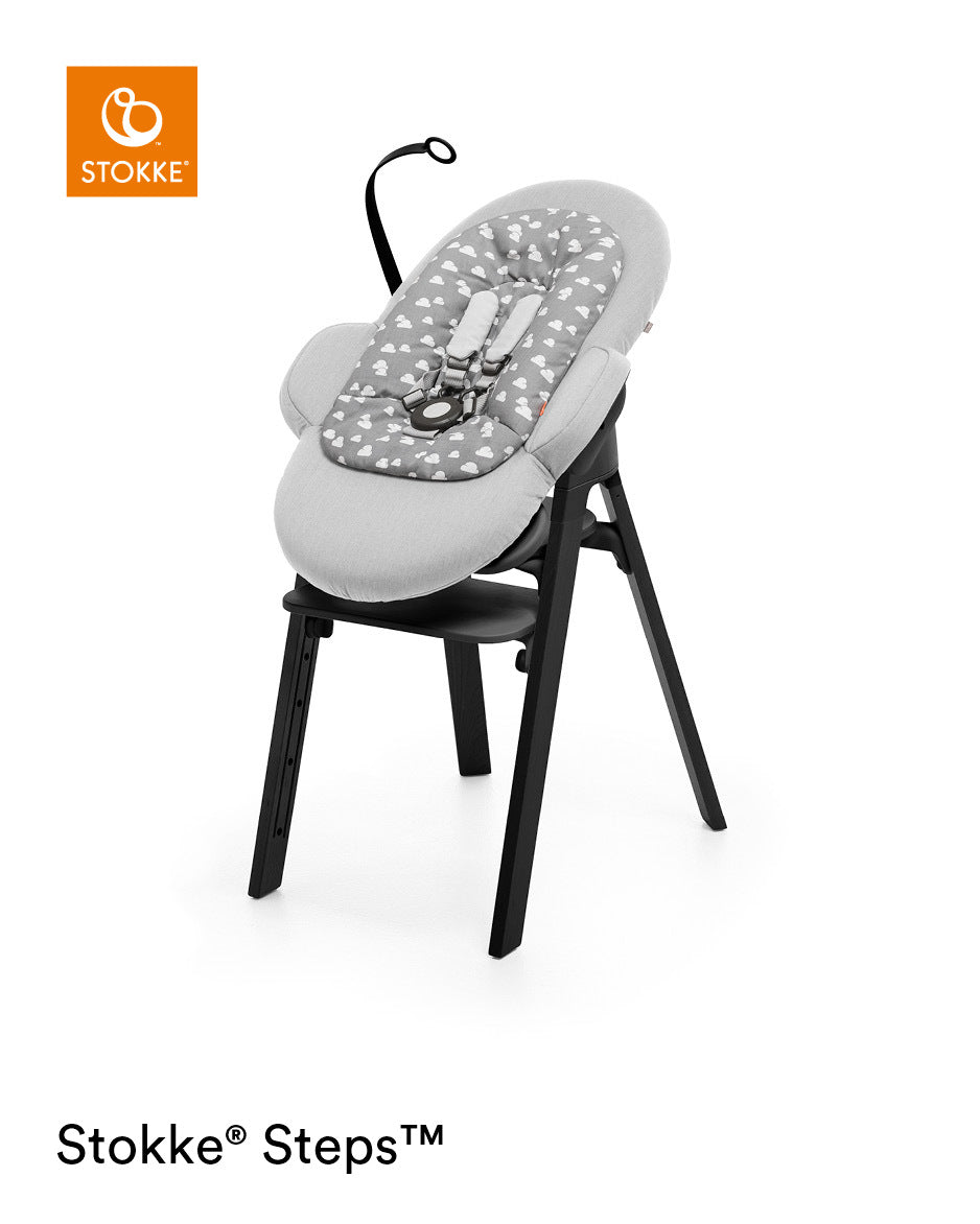Stokke Save 20%! Steps™ Chair + Free Bouncer Grey Clouds - Multiple colours Black - Hola BB