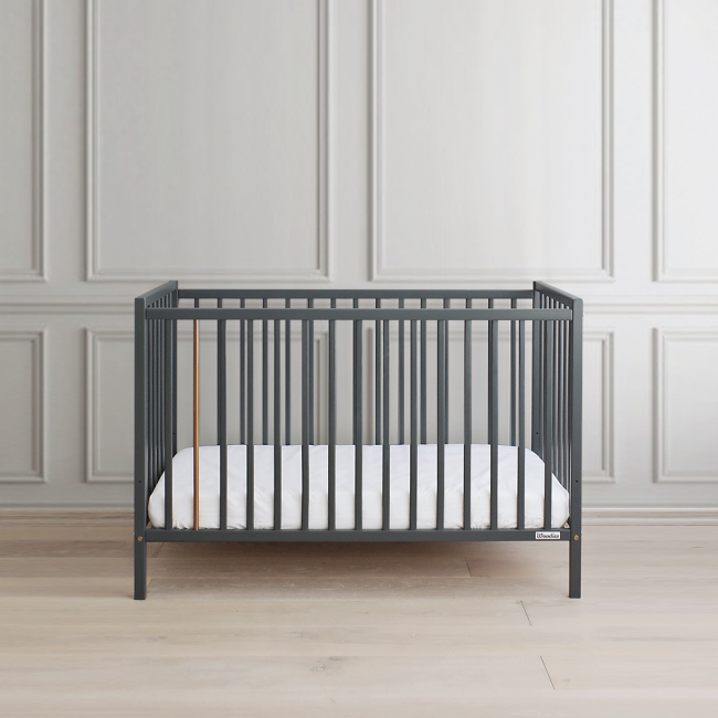 Woodies Star Dust Cot - Anthracite (nearly black)  - Hola BB