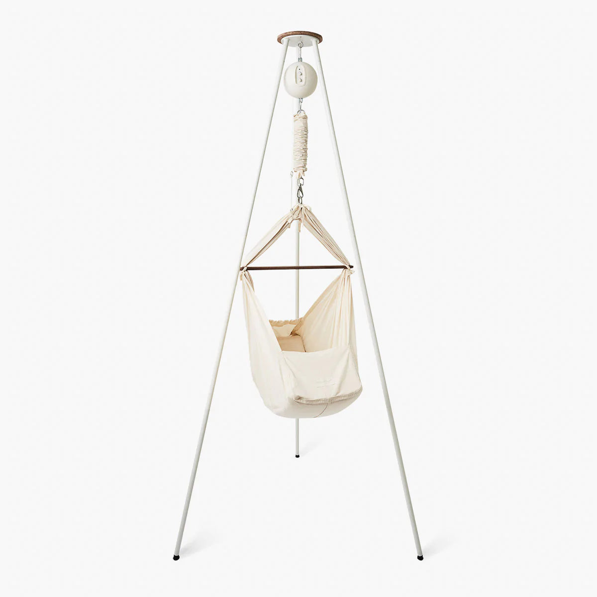 Moonboon Bundle - Baby Hammock, Motor and Tripod Stand Natural Cotton / White Tripod - Hola BB