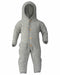 Engel Hooded buttoned overall with cuffs - Grey mélange  - Hola BB