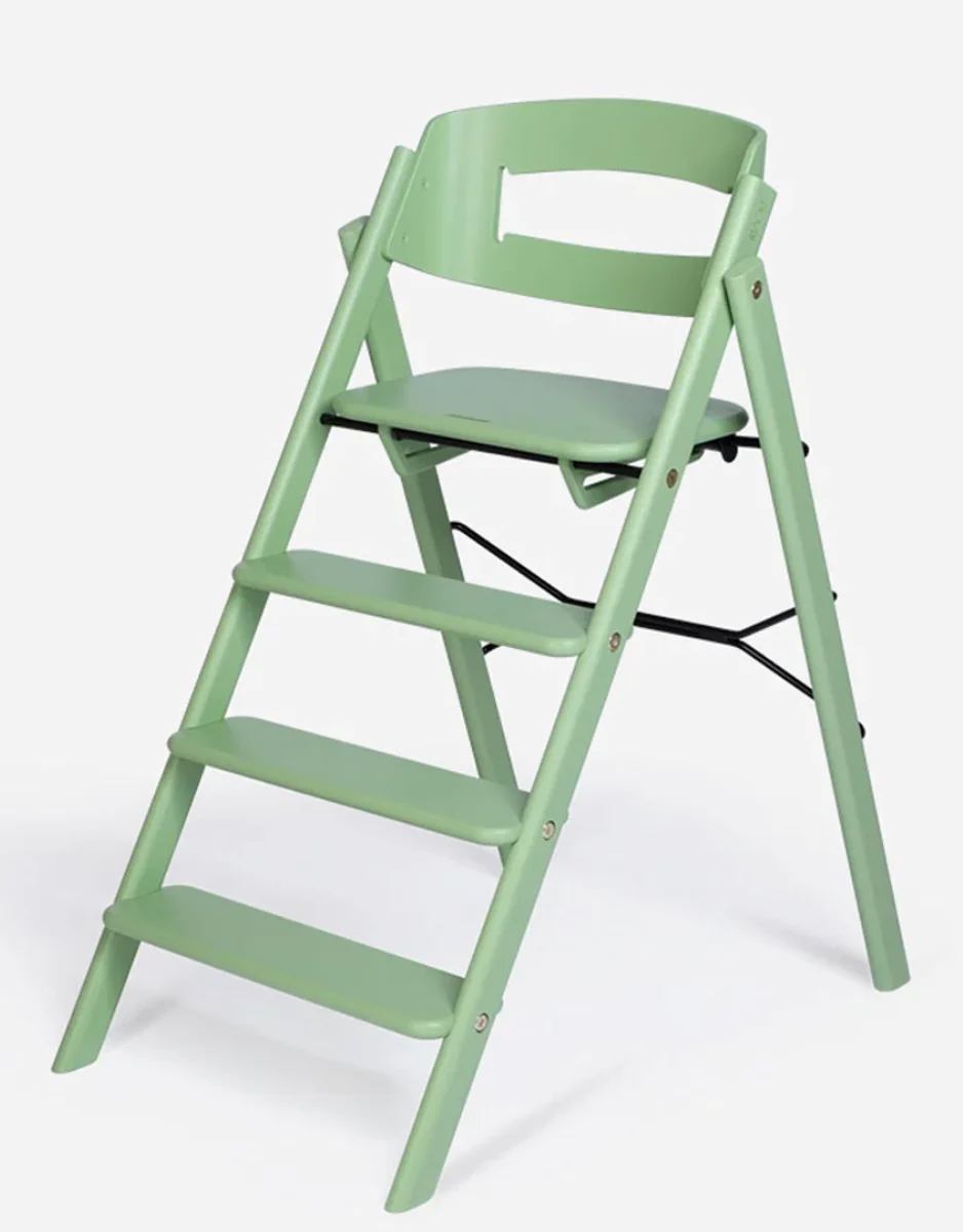KAOS Klapp high chair + Newborn set Pale Green Beech chair / Newborn babyseat - Beige - Hola BB